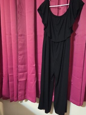 no brand name black jumper pants  2X